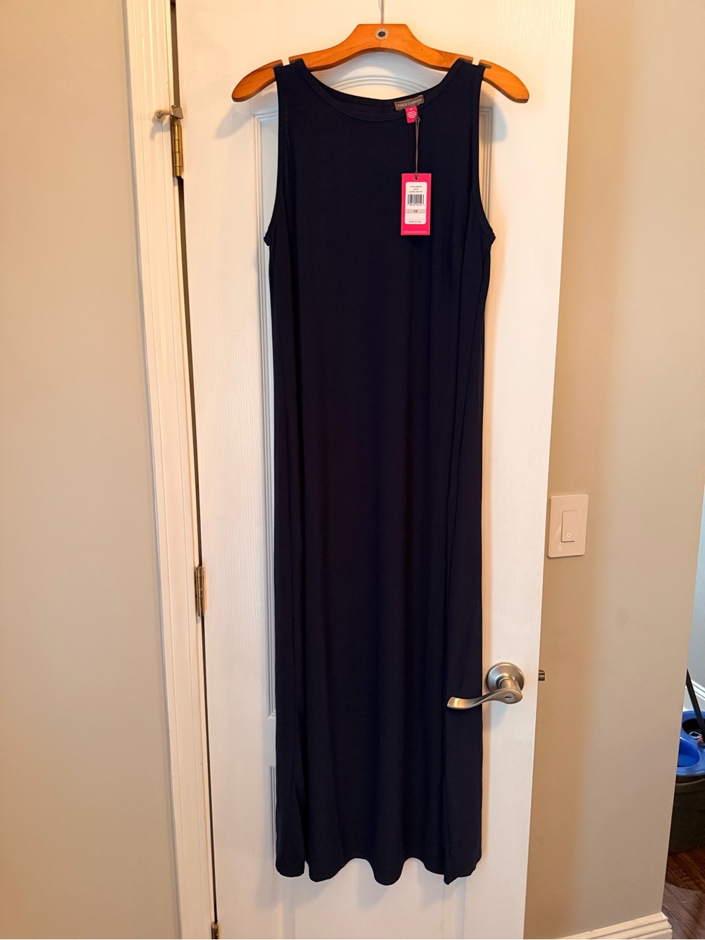Vince Camuto Navy Sleeveless Maxi Dress